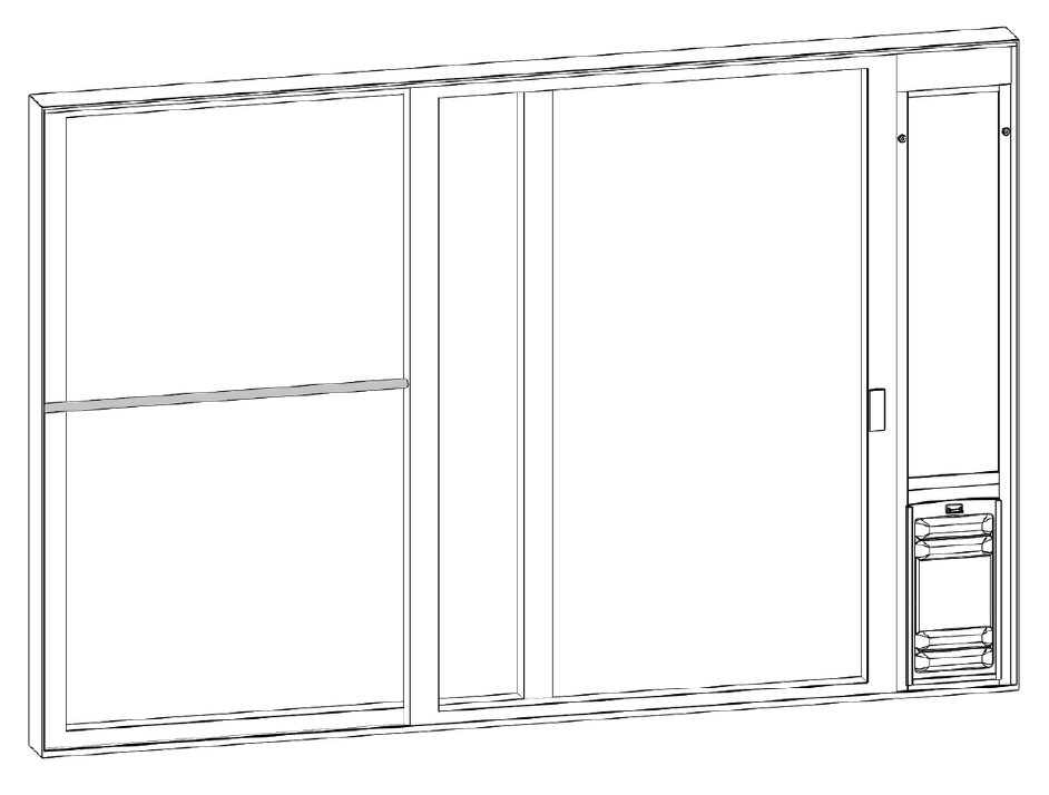 use a charley bar or dowel in the slider track to secure your door