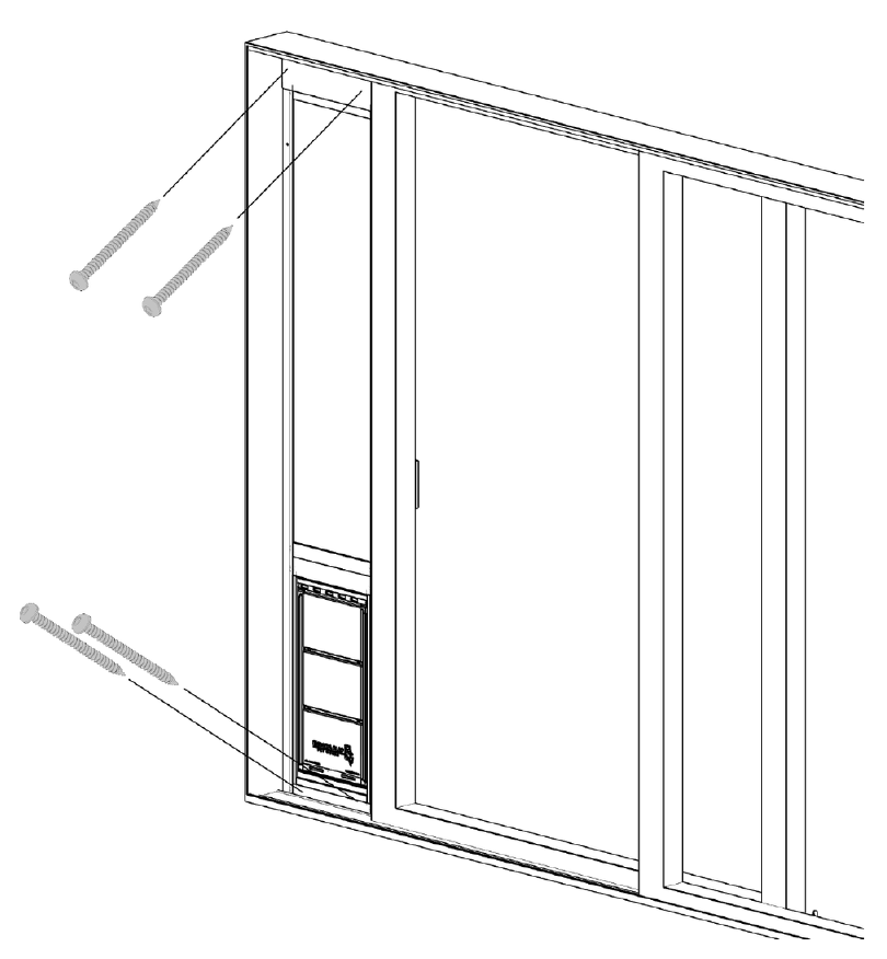 you can screw your panel into your slider for a more permanent installation